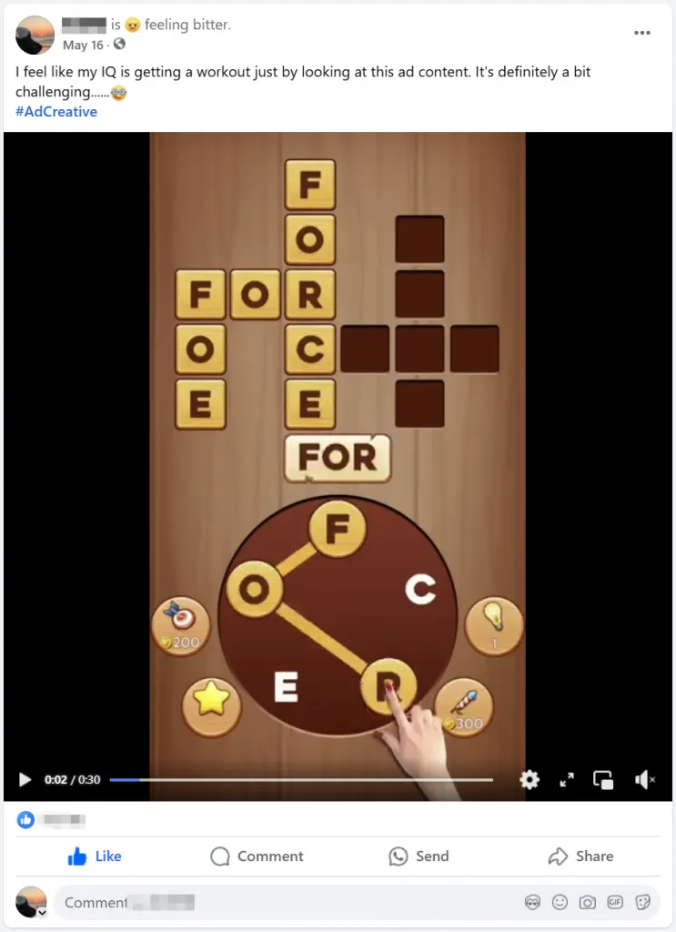 Video Ad of Facebook