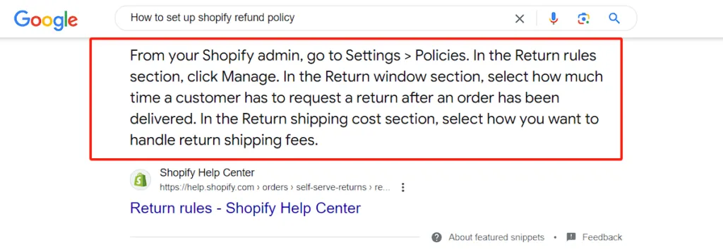 Featured Snippets