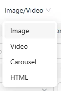BigSpy Creative Format filter