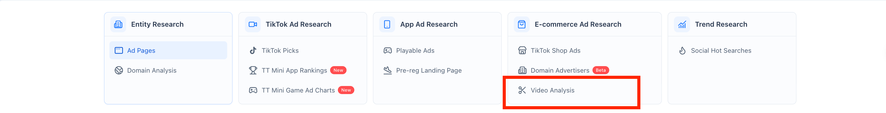 Open Video Analysis from E-commerce Ad Research
