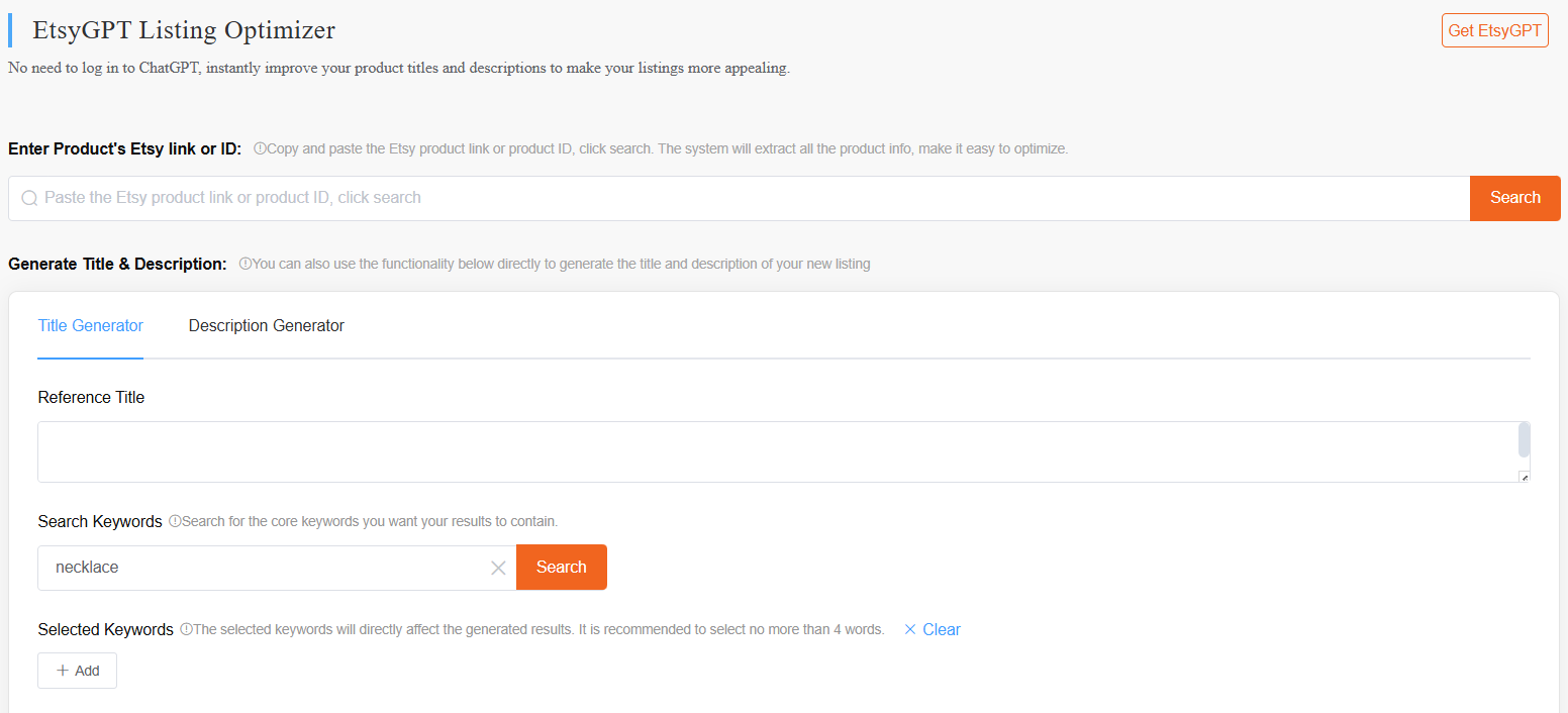 Powerful Listing Optimization Tool