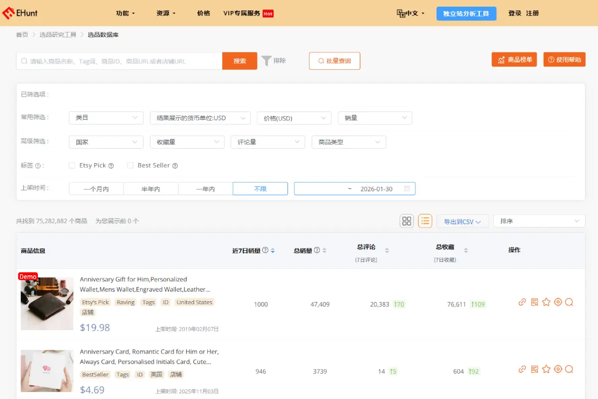 Etsy Product Database: Find Products That Truly Sell with Data