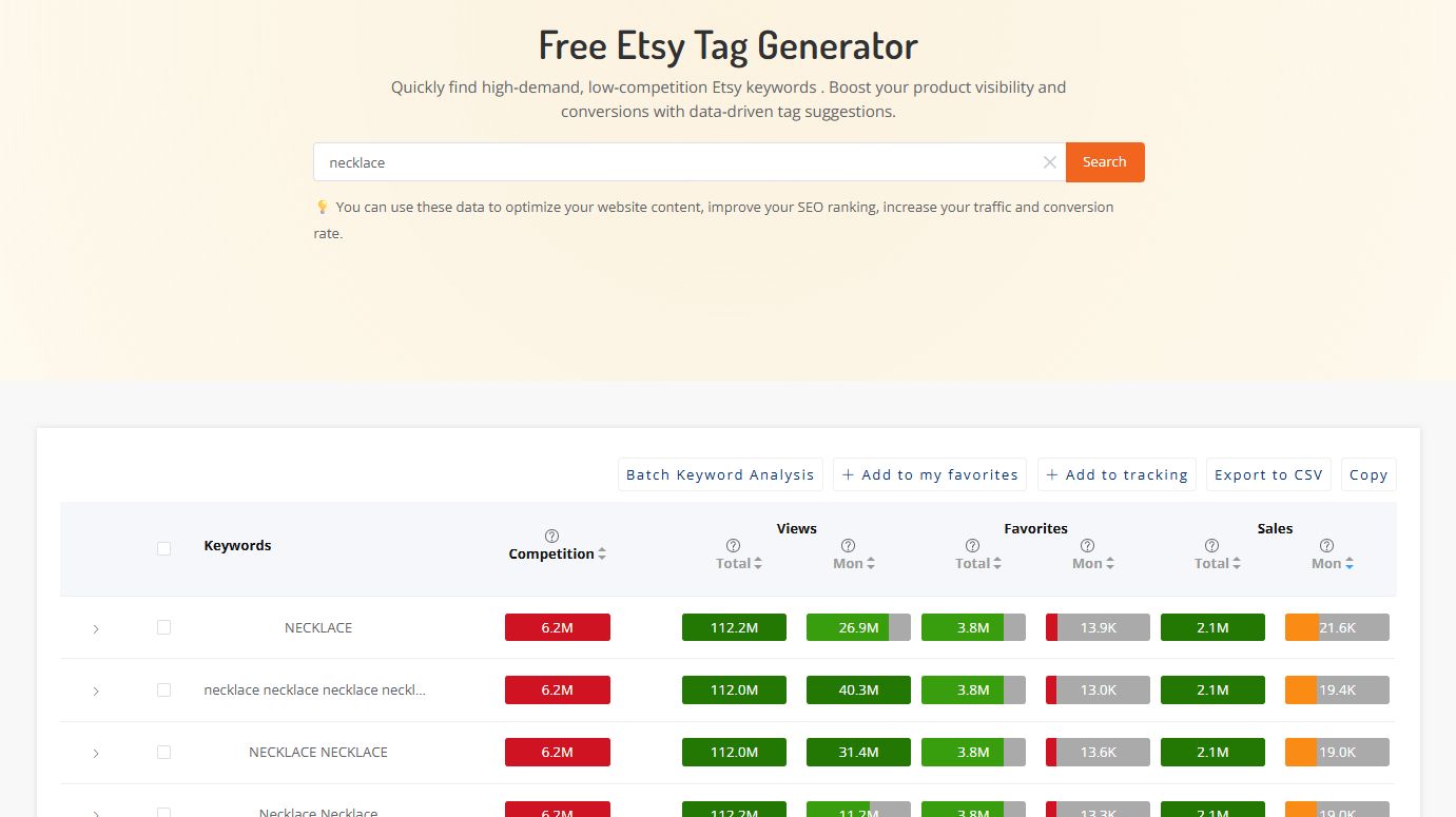 Free Etsy Tag Generator – Find High-Converting Keywords