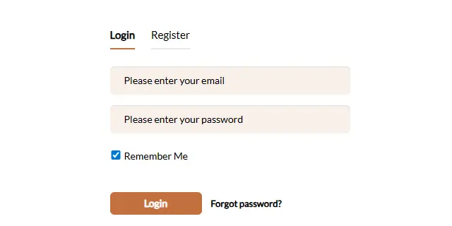 Step 1: Login Website