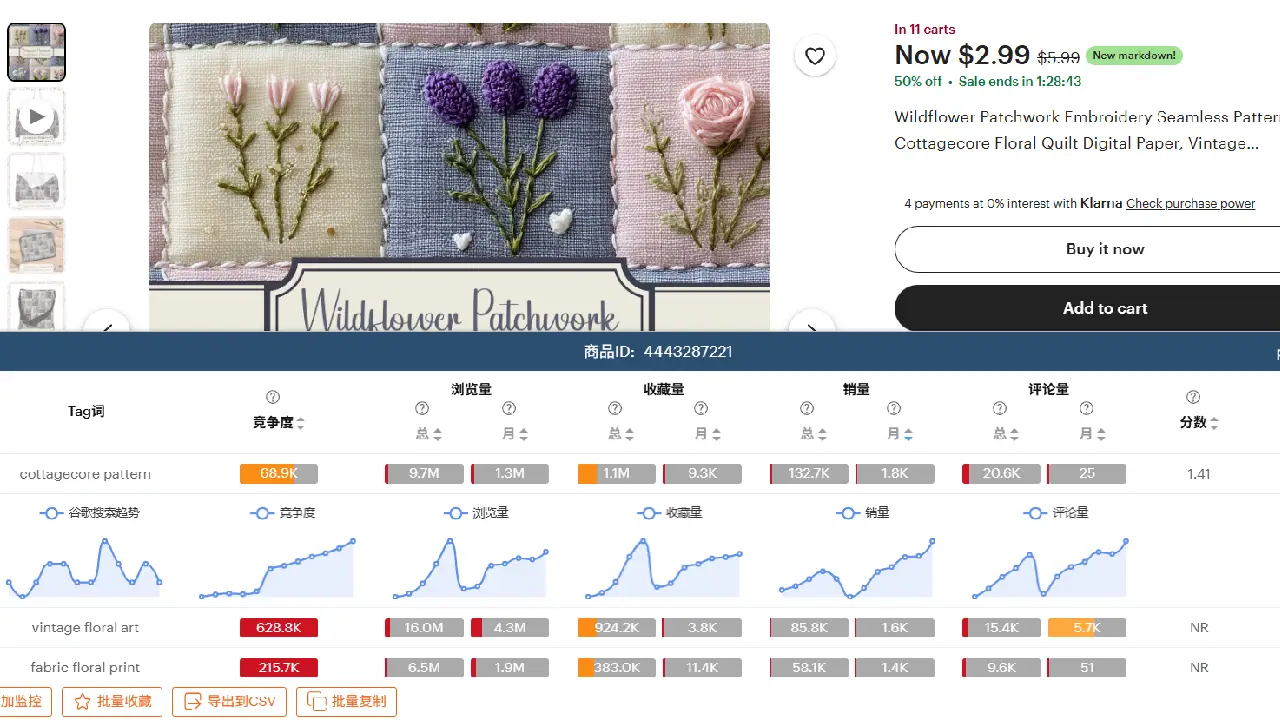 Instantly Analyze Listing Tags