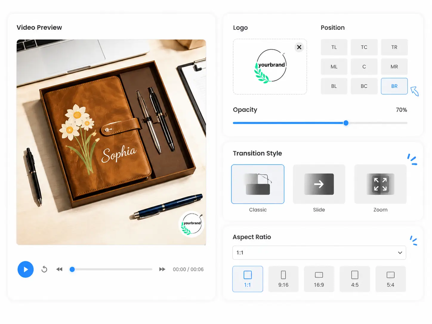 Step 2: Add Logo & Style
