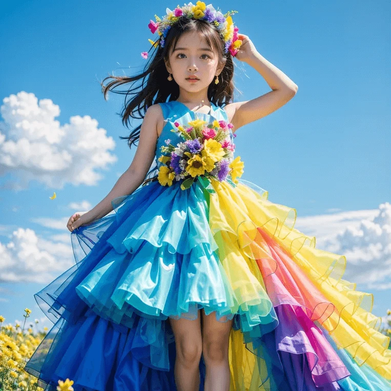 rainbow dress