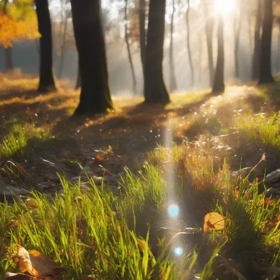 fall background out of focus