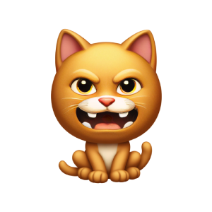 angry cat emoji