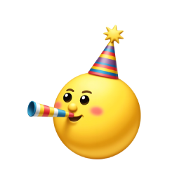 birthday party popper emoji