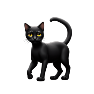 black cat emoji