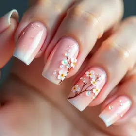 cute french tip nail designs