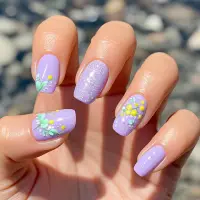 nail art designs in purple