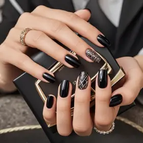 black nail designs