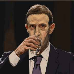 Man Drinking Water AI GIF