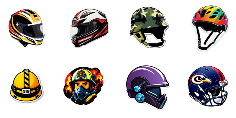 Design Your Custom Helmet Stickers with AI Sticker Generator