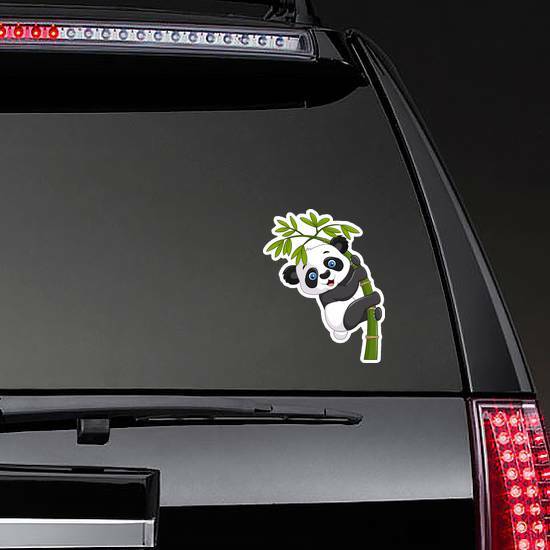 panda window sticker