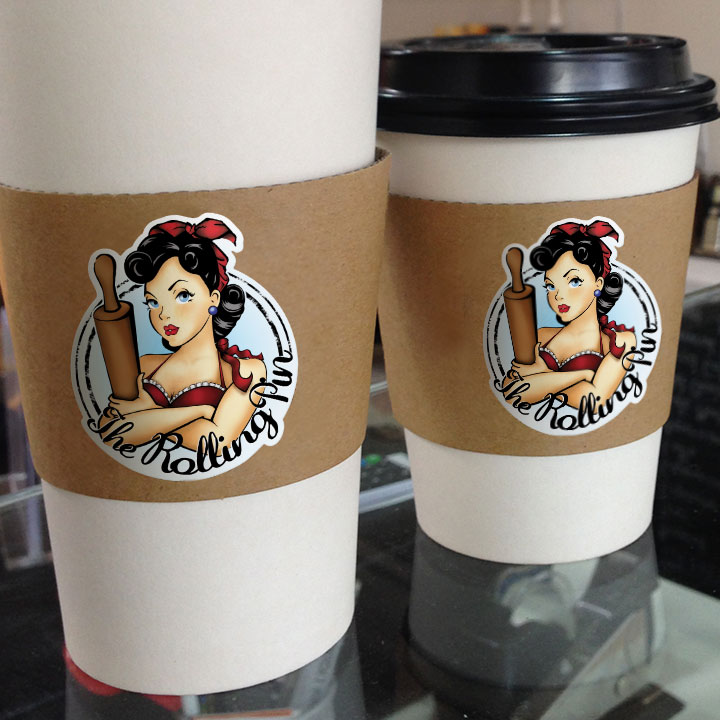 coffee cup stickers