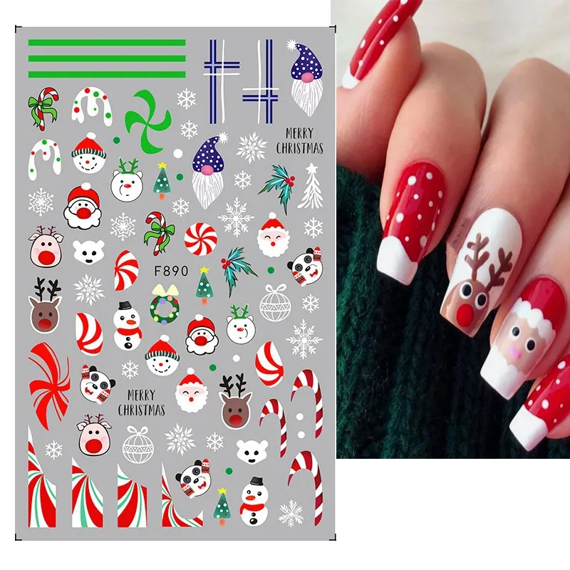 christmas nail sticker