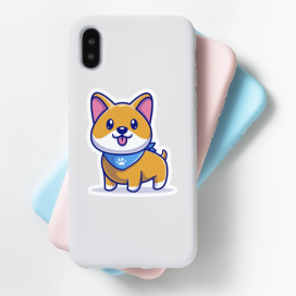 phone case stickers dog