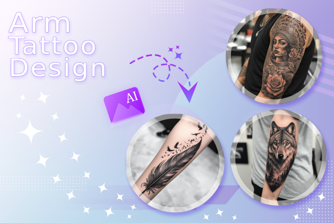 Free Online Arm Tattoo Design with AI