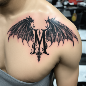 letter m tattoo