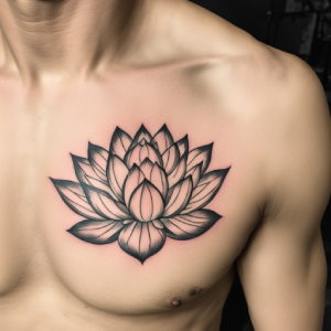 simple lotus flower tattoo design