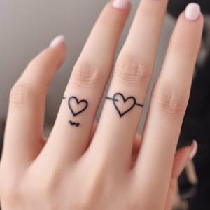 letter heart tattoo