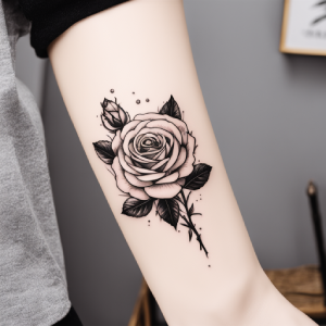 small rose tattoo designs for women