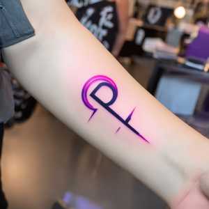 letter p tattoo