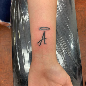 letter a tattoo