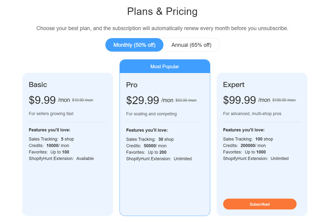 flexible pricing plans