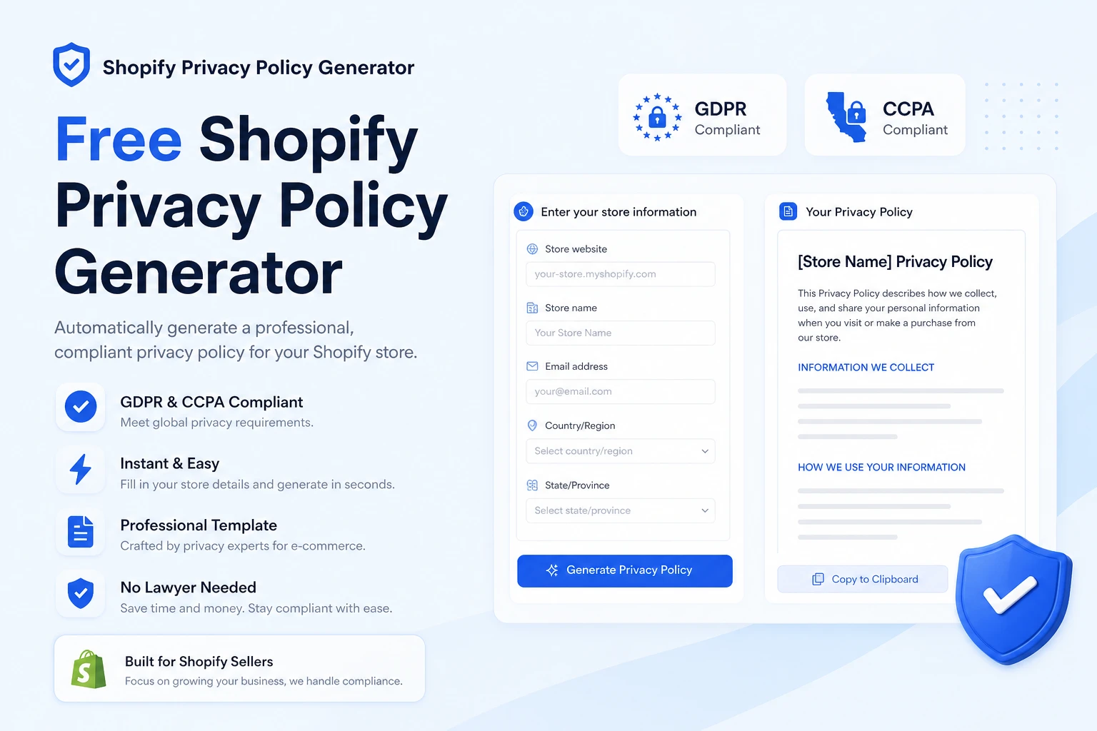 What is Shopify Privacy Policy Generator?