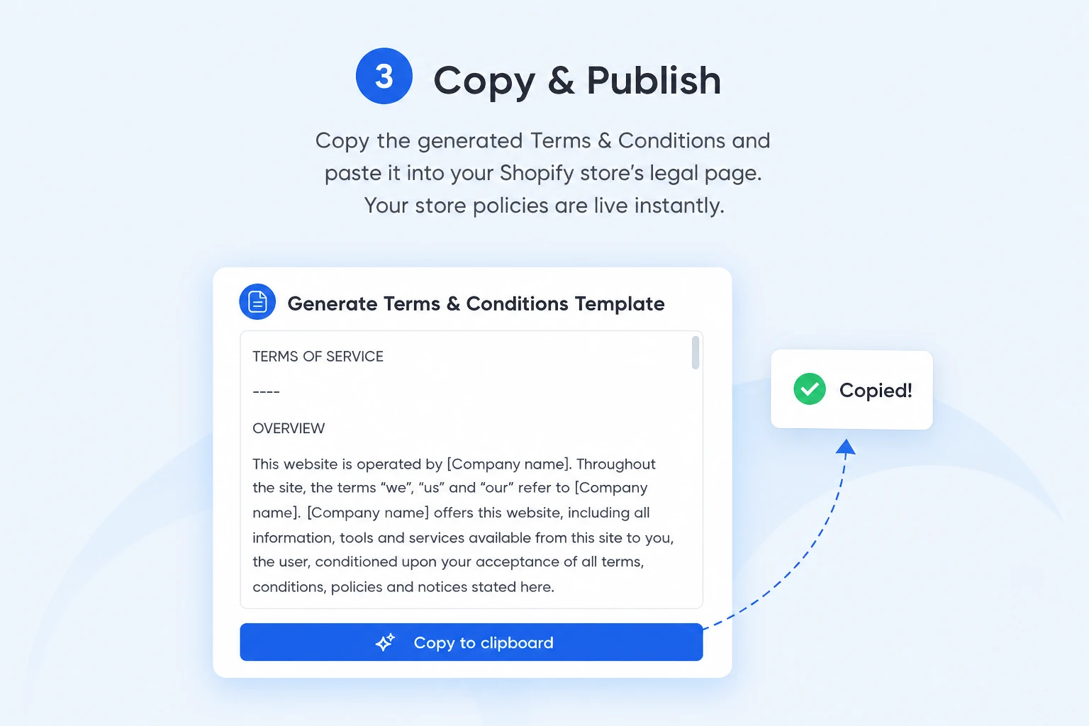 Step 3: Copy & Publish