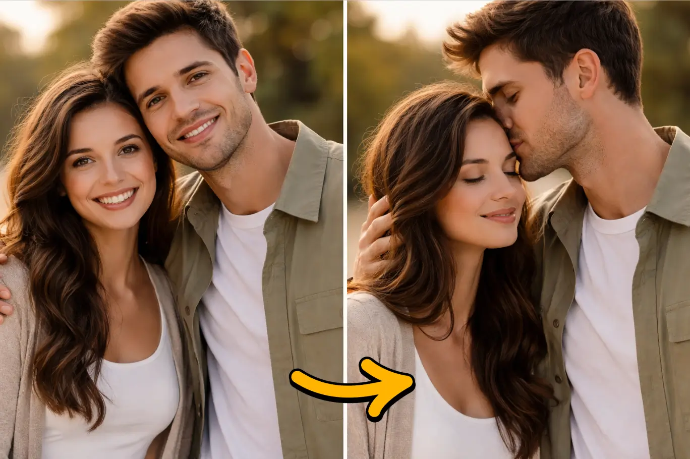 What does a kiss on the forehead mean?