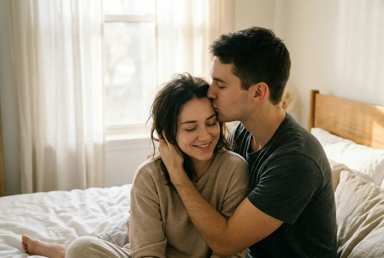 Generate Shareable Forehead Kiss GIFs