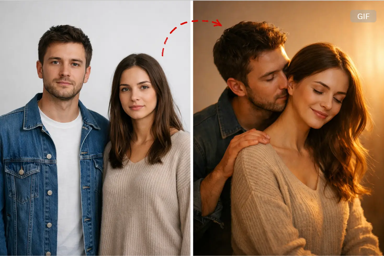 Free Neck Kiss GIF Generator – Create Neck Kiss GIFs Online