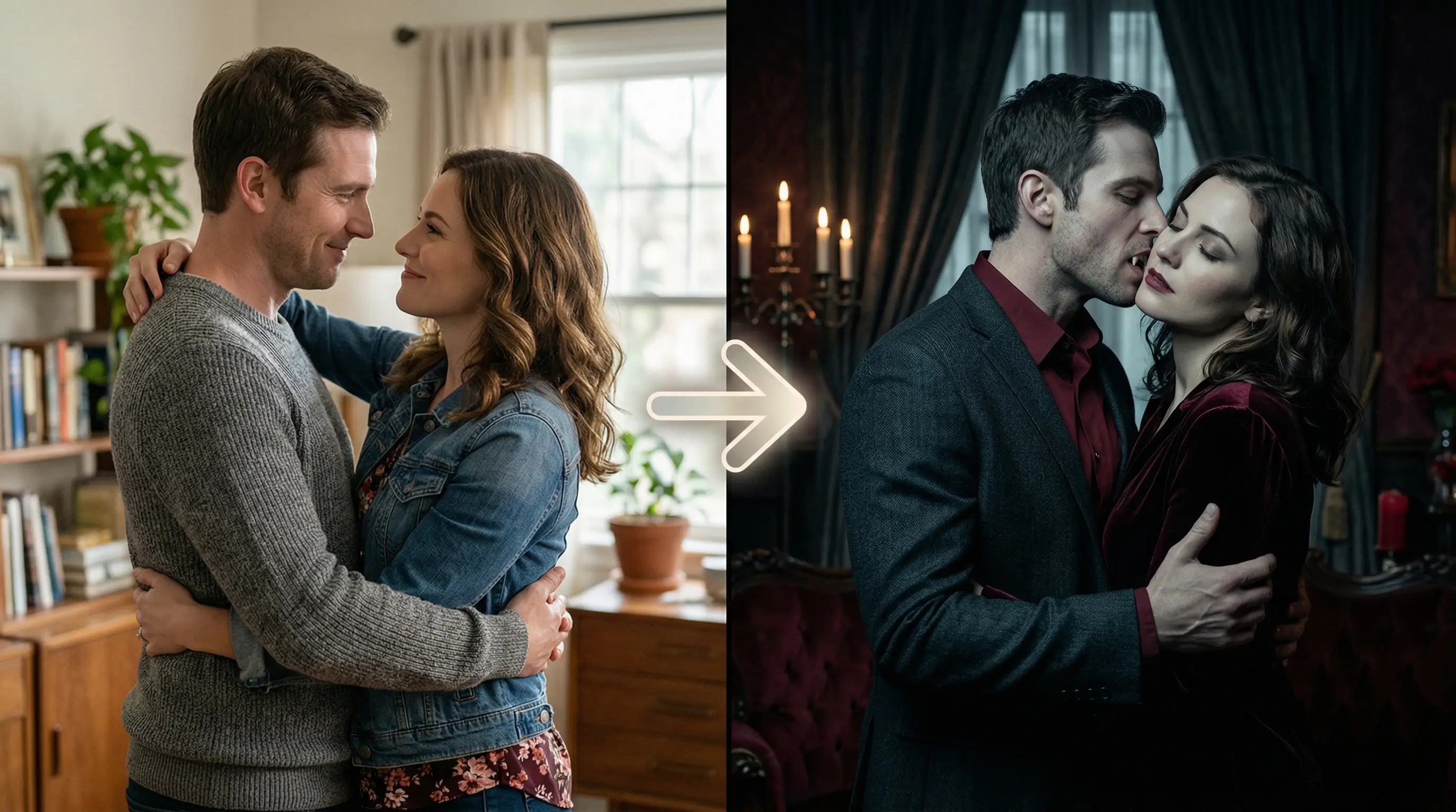 What is a vampire kiss?