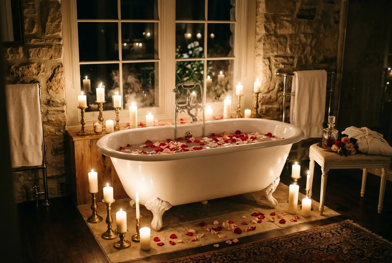 Rose Petal Bath