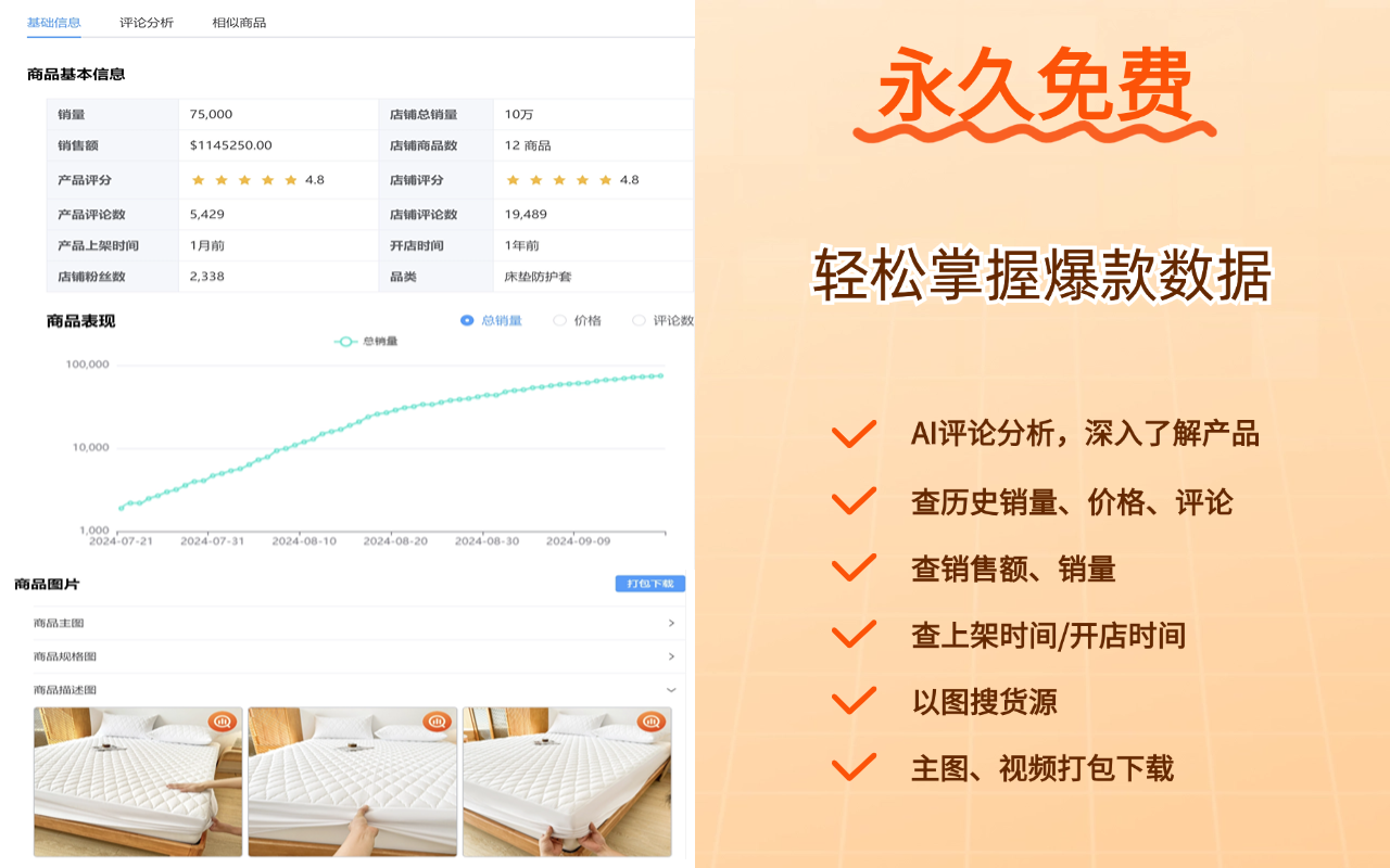 Temu™ 商品数据分析工具 1